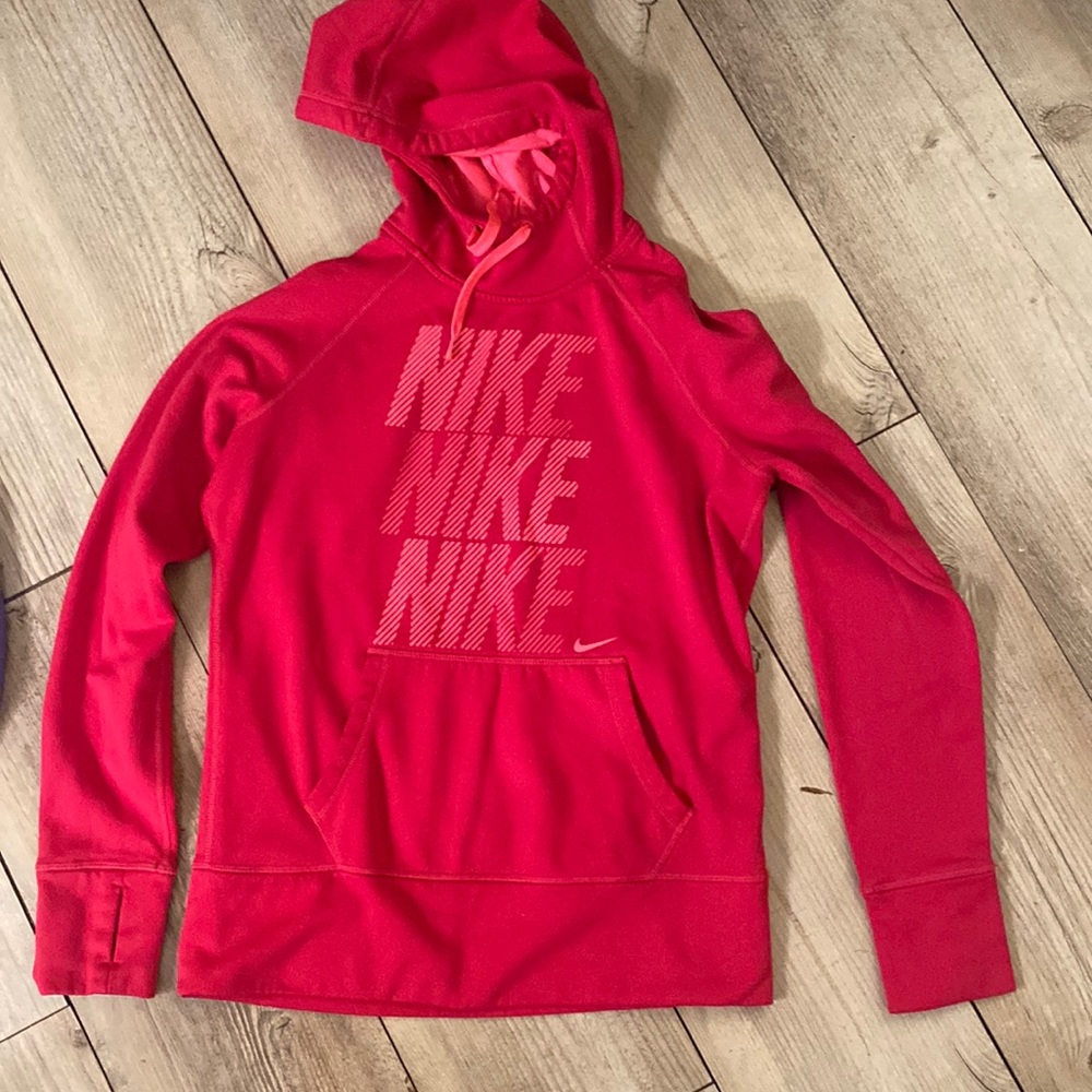 Nike Pink Womens Sweatshirt Thermal Fit Size Medium